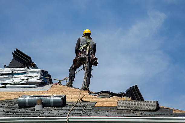 Professional Roof Replacement technician working in New Virginia, IA